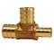 Apollo 3/4 in. x 1/2 in. x 3/4 in. Brass PEX Barb Reducing Tee APXT341234 - alternate 4